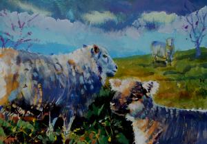 Finished Painting - Video - Sheep painting part 17